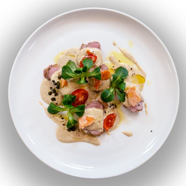 Vitello tonnato – mit Räuchersaibling